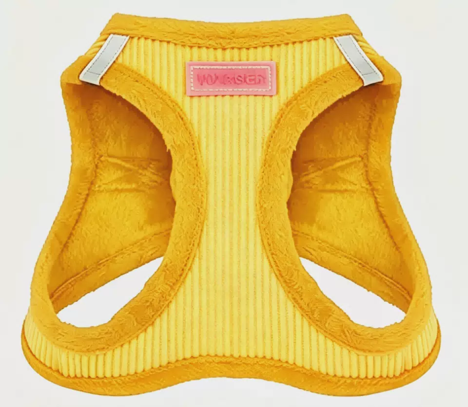 Reflective Fleece Dog Harness with Padded Vest Yellow / XS