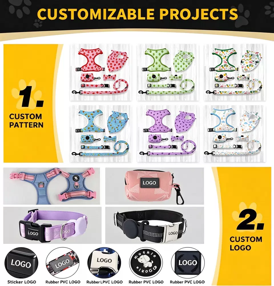 Adjustable Padded Harness Set for Cats and Small Dogs Normal Type custom pls inquiry / S