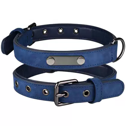 Adjustable PU Microfiber Dog Collar