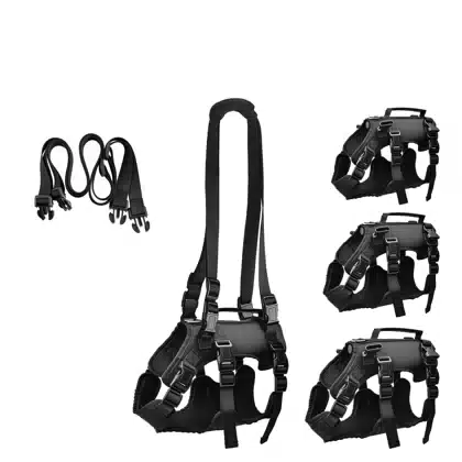 Black Support Harness for Senior Dogs