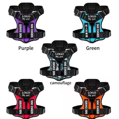 New Tactical Design: High Protection, Injury Prevention Dog Harness for Large Breeds